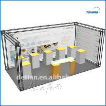 Shanghai personnaliser et conception 3x6 / 10&#39;x20 Personnalisé Trouver Complète Simple stand d&#39;exposition avec vitrine, Display Booth Dislay